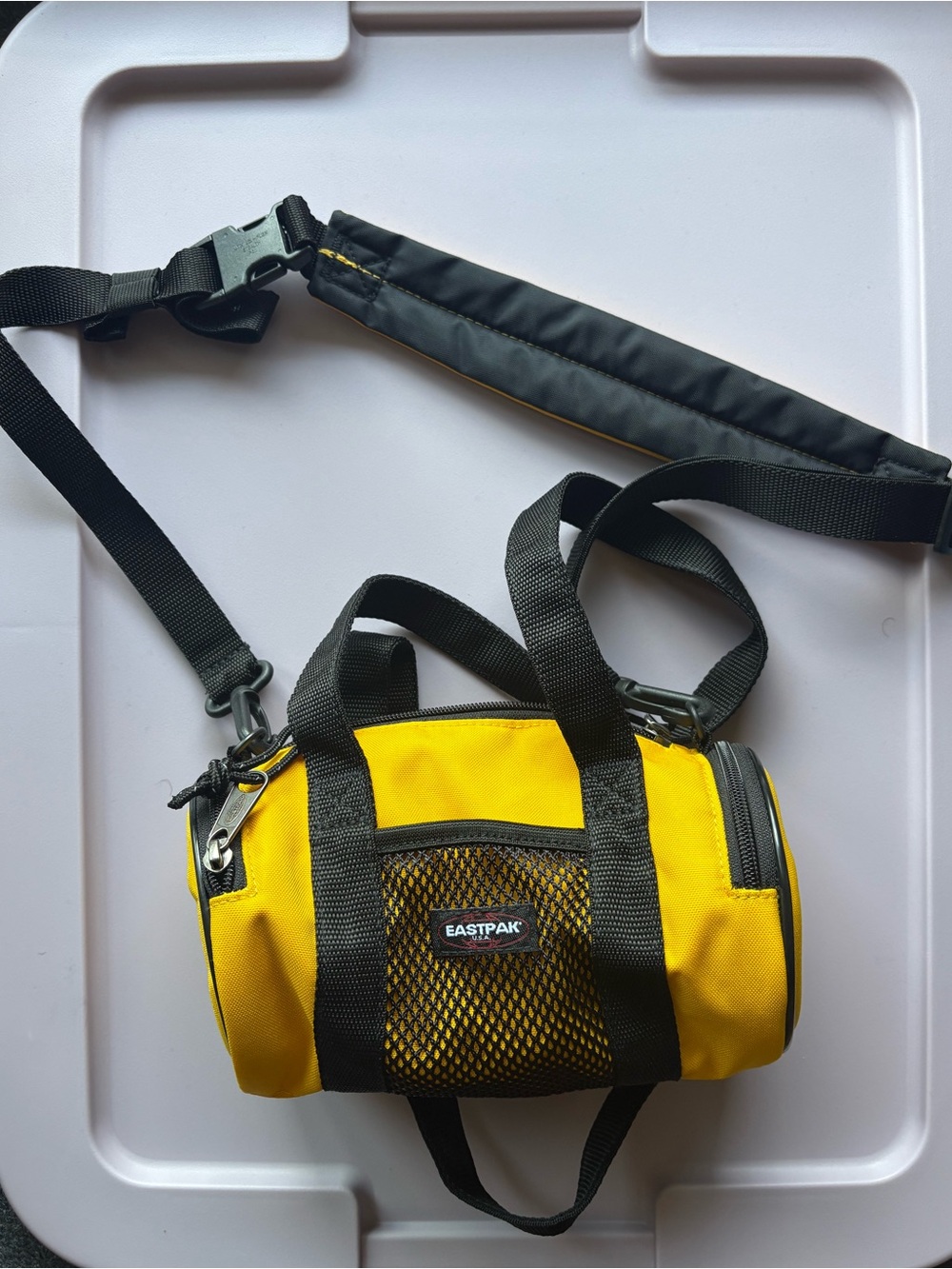 Telfar X Eastpak Small Yellow Duffel Bag